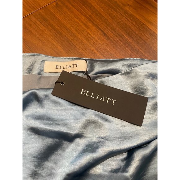 ELLIATT Cassini Satin Dress in Blue small - Picture 8 of 16